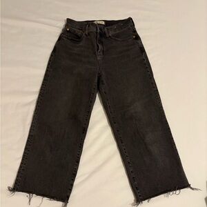 Madewell Charcoal Straight Leg Jeans